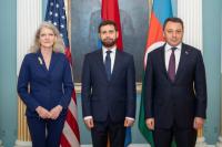 Senior Armenian, Azerbaijani, U.S. diplomats meet in Washington