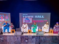 At Arise Town Hall, Adeleke, Oyebamiji, Salaam Outline Plans Ahead Of Osun Governorship Election