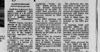 This day in history: Local officials endorse new healthcare organization. Woman goes on robbery spree