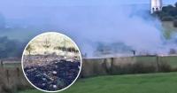 Farmer fears more fires to come after grass fire near village homes and farmland