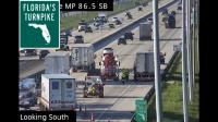 A vehicle fire is delaying traffic southbound on Florida's Turnpike in central Palm Beach county. What we know.