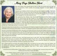 Mary Short | Obit