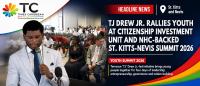 TJ DREW JR. RALLIES YOUTH AT CITIZENSHIP INVESTMENT UNIT AND NHC BACKED ST. KITTS-NEVIS SUMMIT 2026