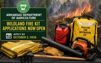 Arkansas Offers Wildland Fire Suppression Kits to Rural Volunteer Fire Departments