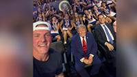Pat McAfee takes selfie with beaming Donald Trump as ESPN star heads to Patriot Games with President and TV execs