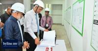 President inspects progress on the new Arabiyya School building