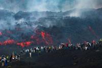 Tourists rush to Mount Etna as Italian volcano erupts