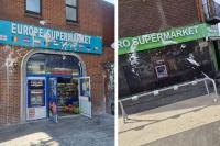 Police issue statement following paint attacks on European supermarkets