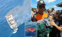 Bali ferry erupts in flames sparking dramatic rescue operation - with two Australians among those on board
