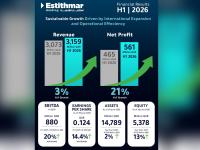Estithmar Holding reports Solid H1 2026 Results, as Market Capitalization reaches approximately QAR 20 billion.