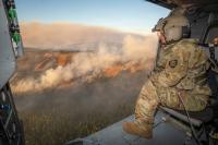 Photo Essay: Oregon Guard crew chief makes first water drop on Hagen Fire