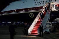 ‘If I go, you go, right?’: Traveling on the presidential plane – without Trump