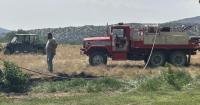 Agricultural machines cause fire southwest of Casper, officials say