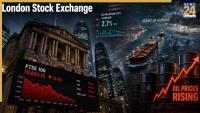 London Stock Exchange closes lower: FTSE 100 slips as Strait of Hormuz tensions overshadow US inflation relief and raise fresh concerns over oil prices