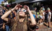 Millions Gather Across Spain As Total Solar Eclipse Plunges Cities Into Darkness