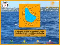 BMS issues Small Craft and High Surf Advisory for rough seas
