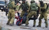 Israeli enemy assault Palestinian in Bethlehem