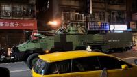 Taiwan military police stage bridge blockade drill to defend capital