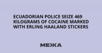 Ecuadorian Police Seize 469 Kilograms of Cocaine Marked With Erling Haaland Stickers