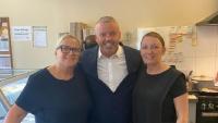 Small business in Shotts hailed by MP for sterling community work