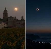 Europe’s first total solar eclipse in 27 years turns day into night across Spain, Iceland