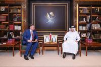 Governor of QCB meets Ukrainian Ambassador