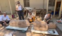 In Turkey, a 2,500-year-old colossal statue surfaced after centuries as a paving stone