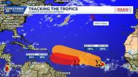 Atlantic development chances rise as Cristobal weakens