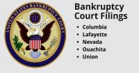 South Arkansas bankruptices by county for the week ended Tuesday, August 11, 2026