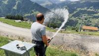Snow cannons and reservoirs: How Swiss resorts' winter equipment could help put out wildfires