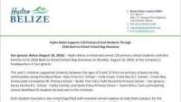 Hydro Belize Provides School Supplies to 120 Students