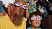 Brits urged NOT to throw away their eclipse glasses after thousands queued for hours across UK for rare specs