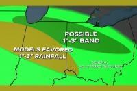 Ohio Braces for Heavy Rain Tonight as Forecasters Warn Two Rain Bands Could Bring 1 to 3 Inches Farther North Than Models Indicate