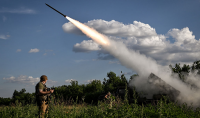 Military aid to Ukraine reached a peak in June following the U.S. withdrawal