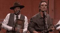Watch: Matthew McConaughey & Jimmy Fallon Break Out The Mandolin For Bluegrass Cover Of Ella Langley’s “Choosin’ Texas”