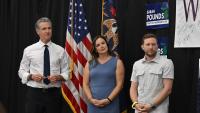 California Gov. Newsom visits Michigan in bid to boost Democrats