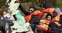 Britain's asylum seeker hotspots MAPPED: See the areas housing 1,000+ migrants