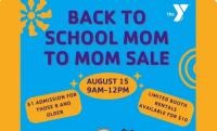 Y Hosting Back to School Mom to Mom Sale