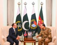 High-Level delegation from Norway calls on COAS Syed Asim Munir