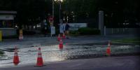 Water main breaks in Downtown Memphis