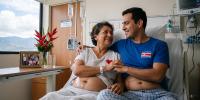 Costa Rican mother faces cancer thanks to a liver transplant donated by her son