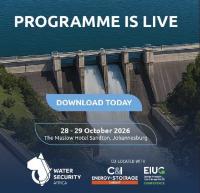 Water Security Africa Johannesburg 2026 programme puts investment & implementation at the heart of..