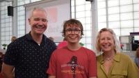 Students celebrating exceptional set of results