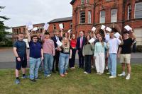 Education Minister congratulates students during visit to Friends’ School Lisburn