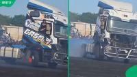 ‘You’re a legend’: Stacey-Lee May stuns crowd spinning massive truck in Instagram video