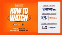 Denver Broncos at Atlanta Falcons: How to watch, listen and live stream the Broncos’ Week 1 preseason game