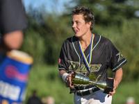 Dukes' Becher to play in Kansas after winning season