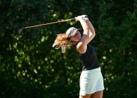 Kajsa Arwefjall holds solo lead through 18 holes in sun-soaked Switzerland