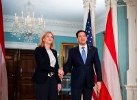 Meinl-Reisinger Calls on U.S. Secretary of State Rubio in Washington for a Reliable Trade Policy