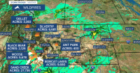 Water on Montana's Wildfires Helps Firefighting Efforts